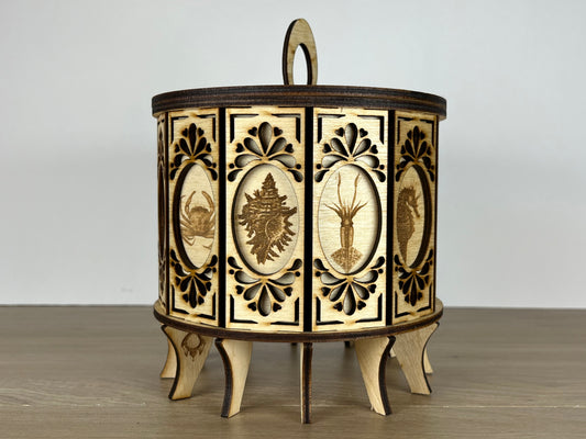 12 Sided Gift Box Sea Creatures