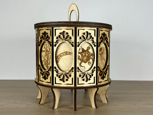 12 Sided Gift Box Sea Creatures View 2