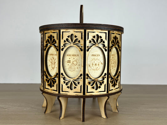 12 Sided Gift Box Zodiac Symbol View 2