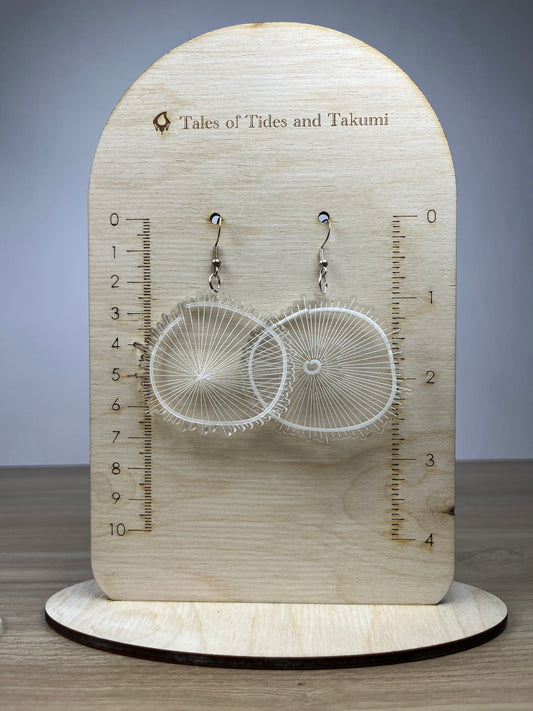 Earring Artistic Tree Rings Set