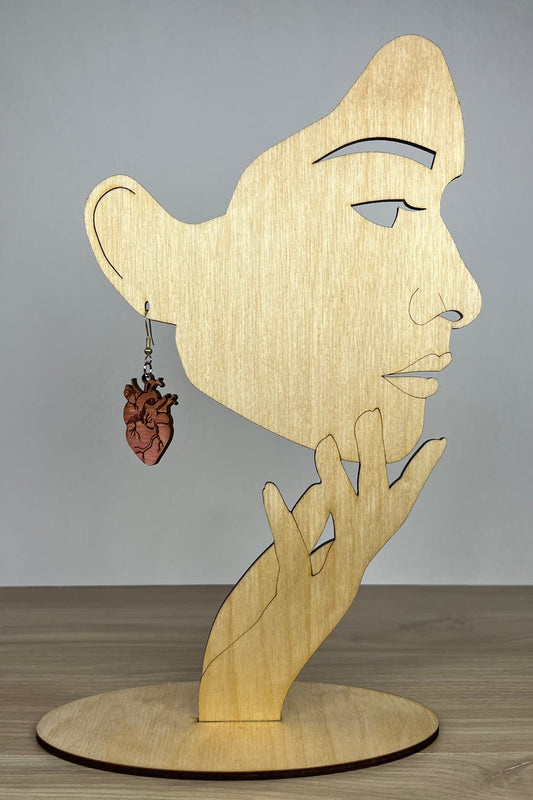 Earring Red Heart Set