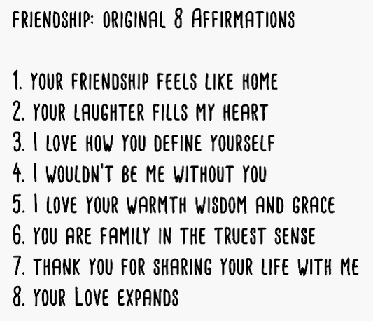 Friendship 8 Affirmations