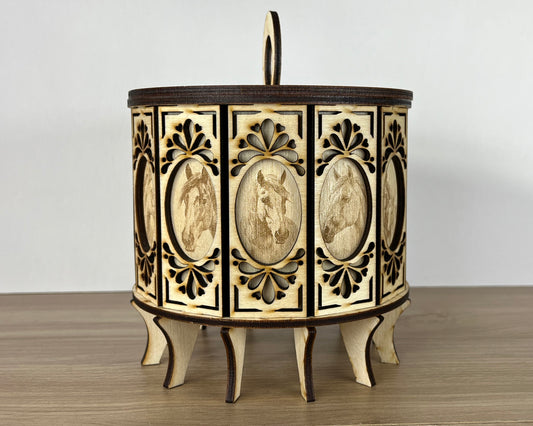 Horse 12 Sided Gift Box Side 2