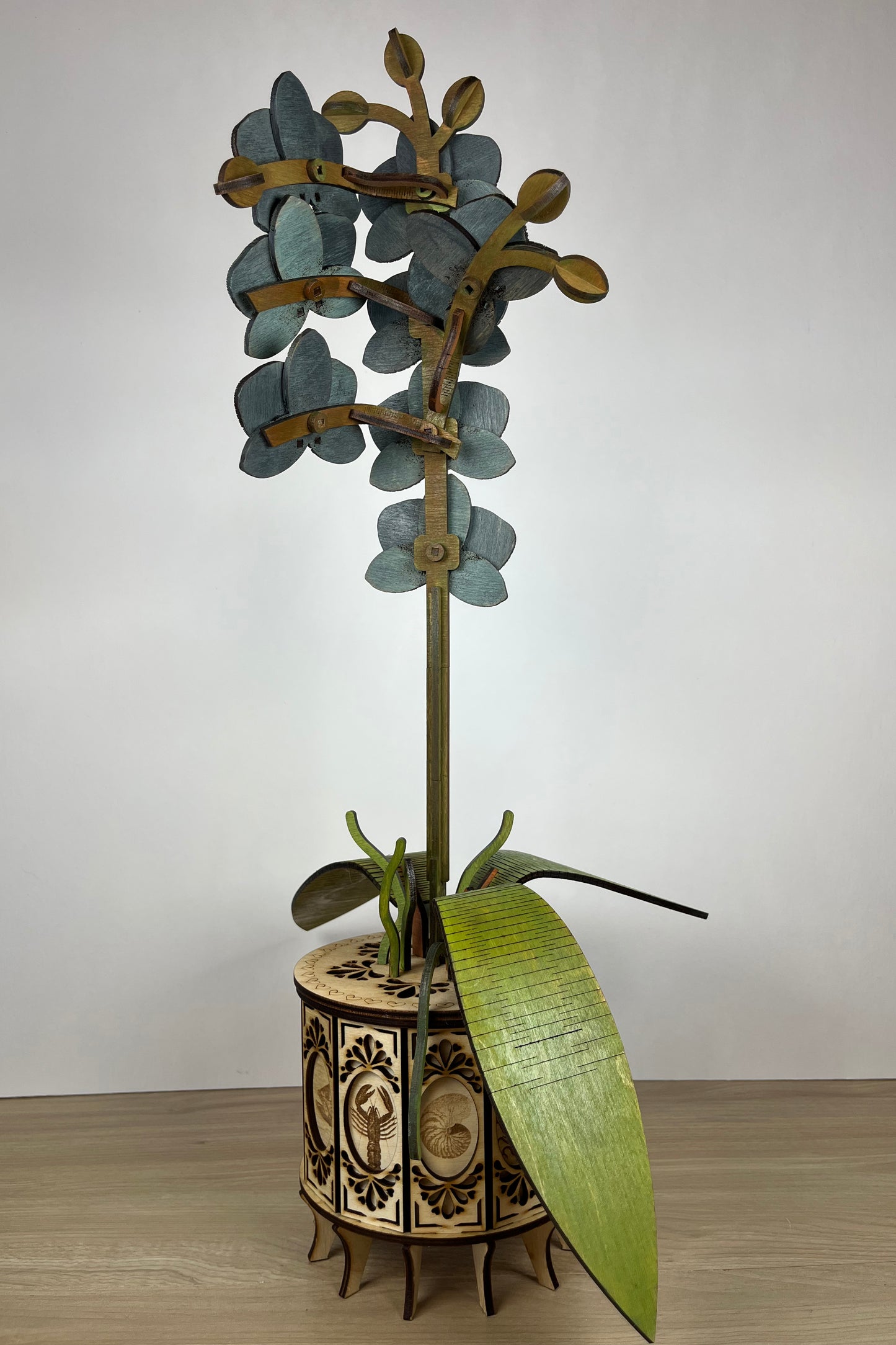 Orchid Modern Grey Back View