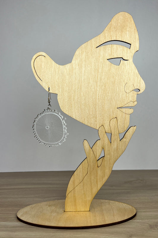 Earring Artistic Tree Rings