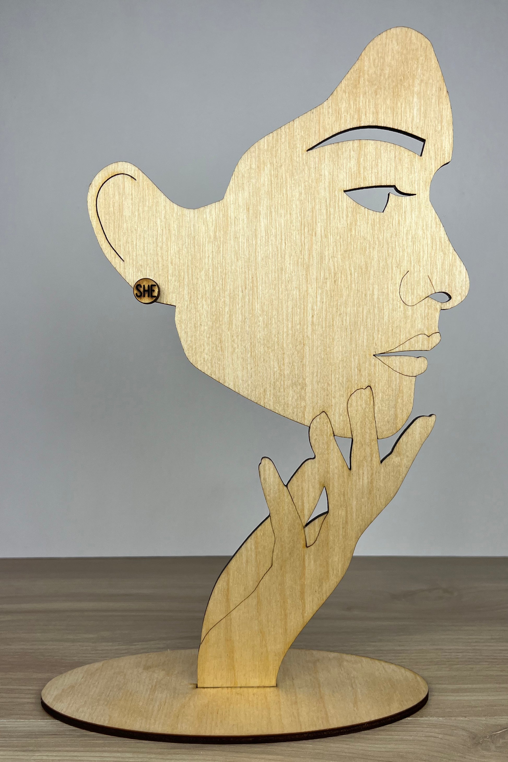 Earring Wood She Her