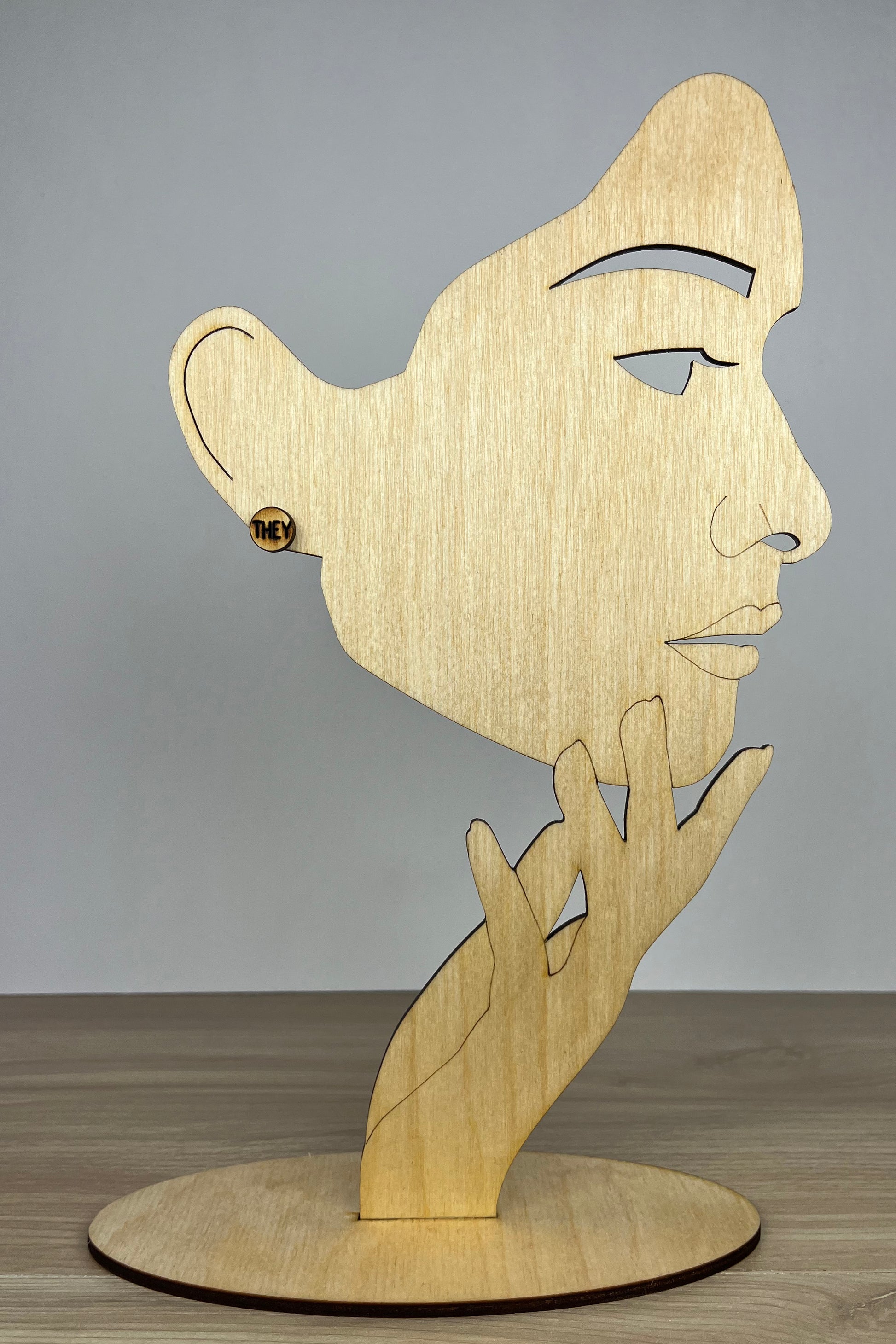 Earring Wood They Them